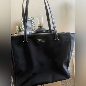 Kate Spade Black Nylon Work Tote Bag